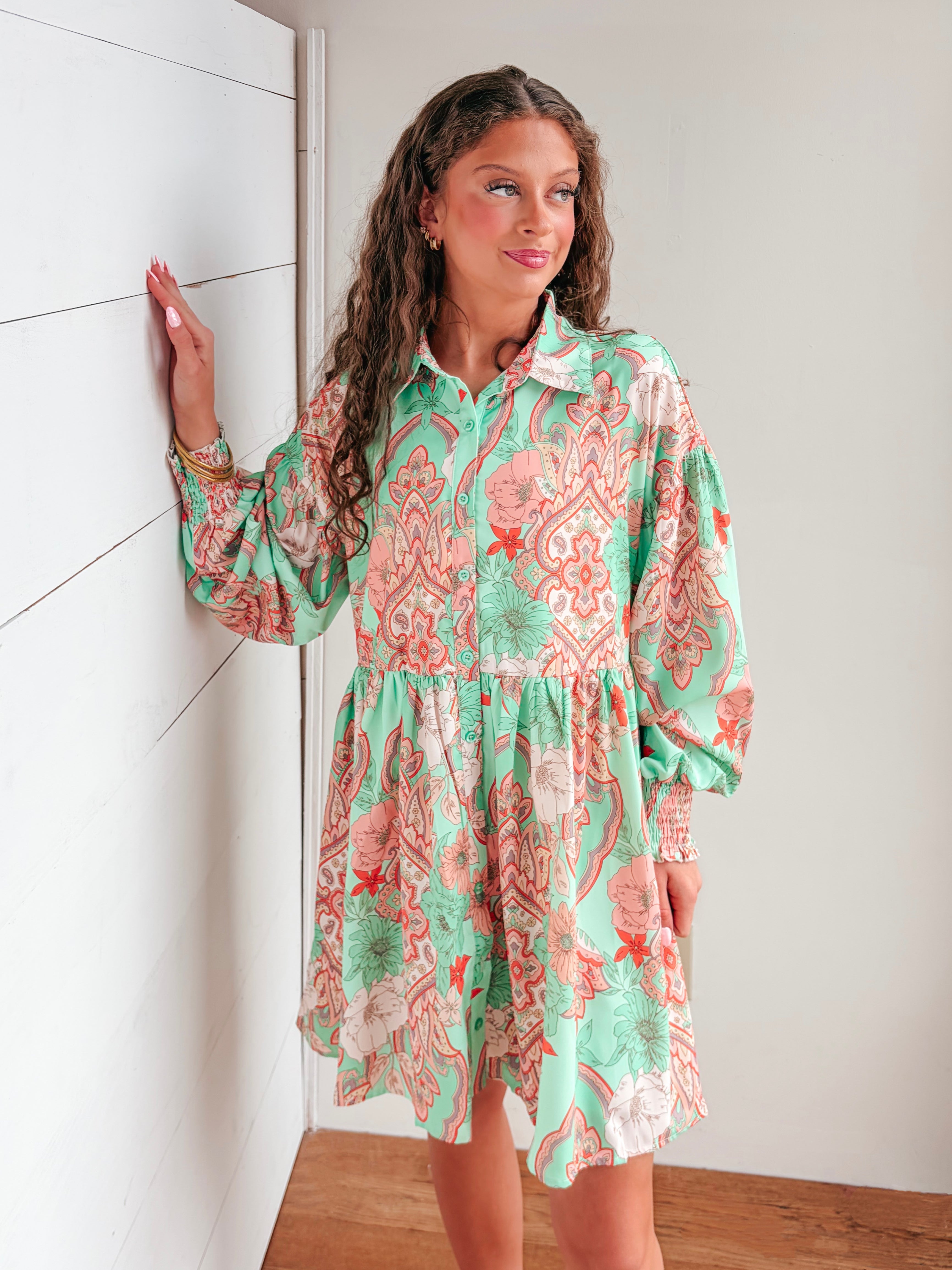Mint Meadow Dress