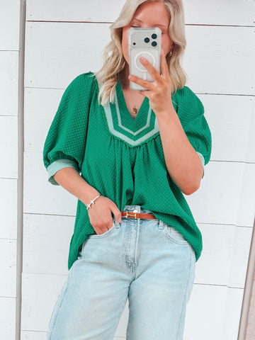 Meadow Green Blouse