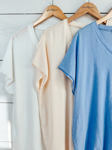 Basic Butter V-Neck Tee