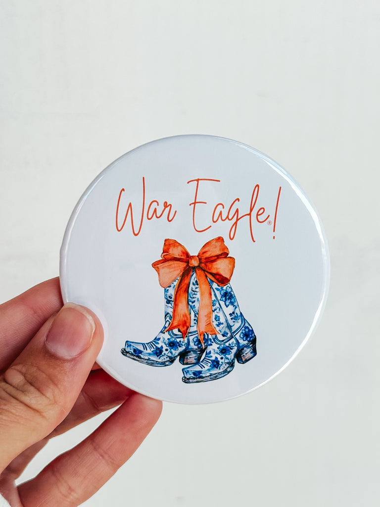 War Eagle Bow Boot Button