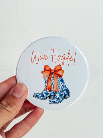 War Eagle Bow Boot Button