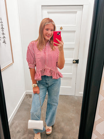 The Brick Striped Blouse