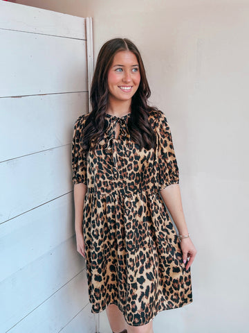 Veronica Leopard Dress