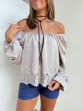 Rosemary Lace Trim Top