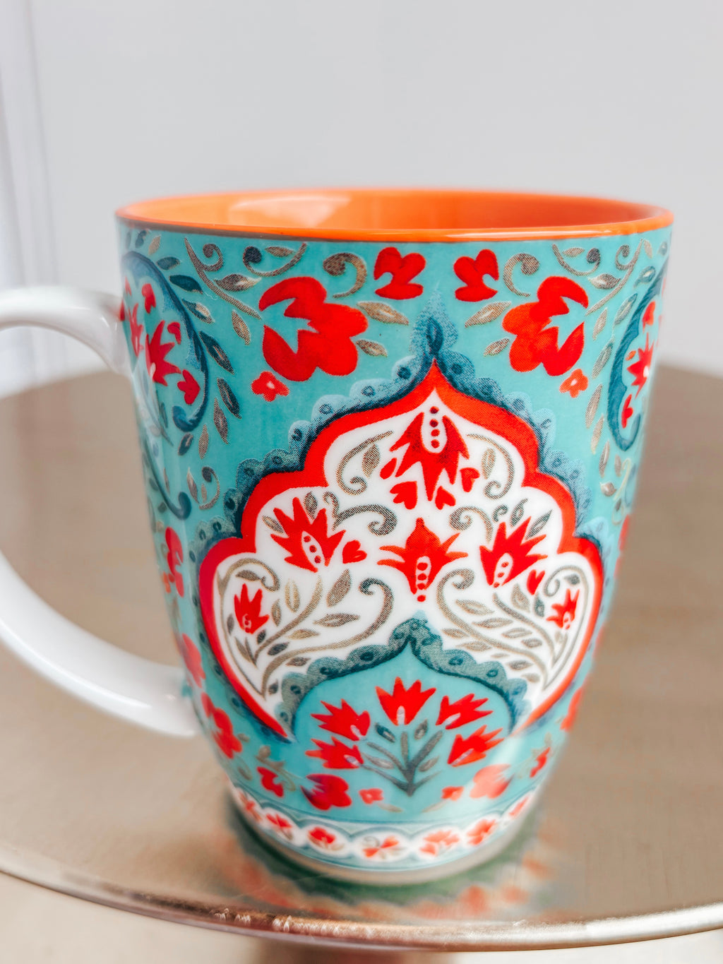 Floral Glass Mugs