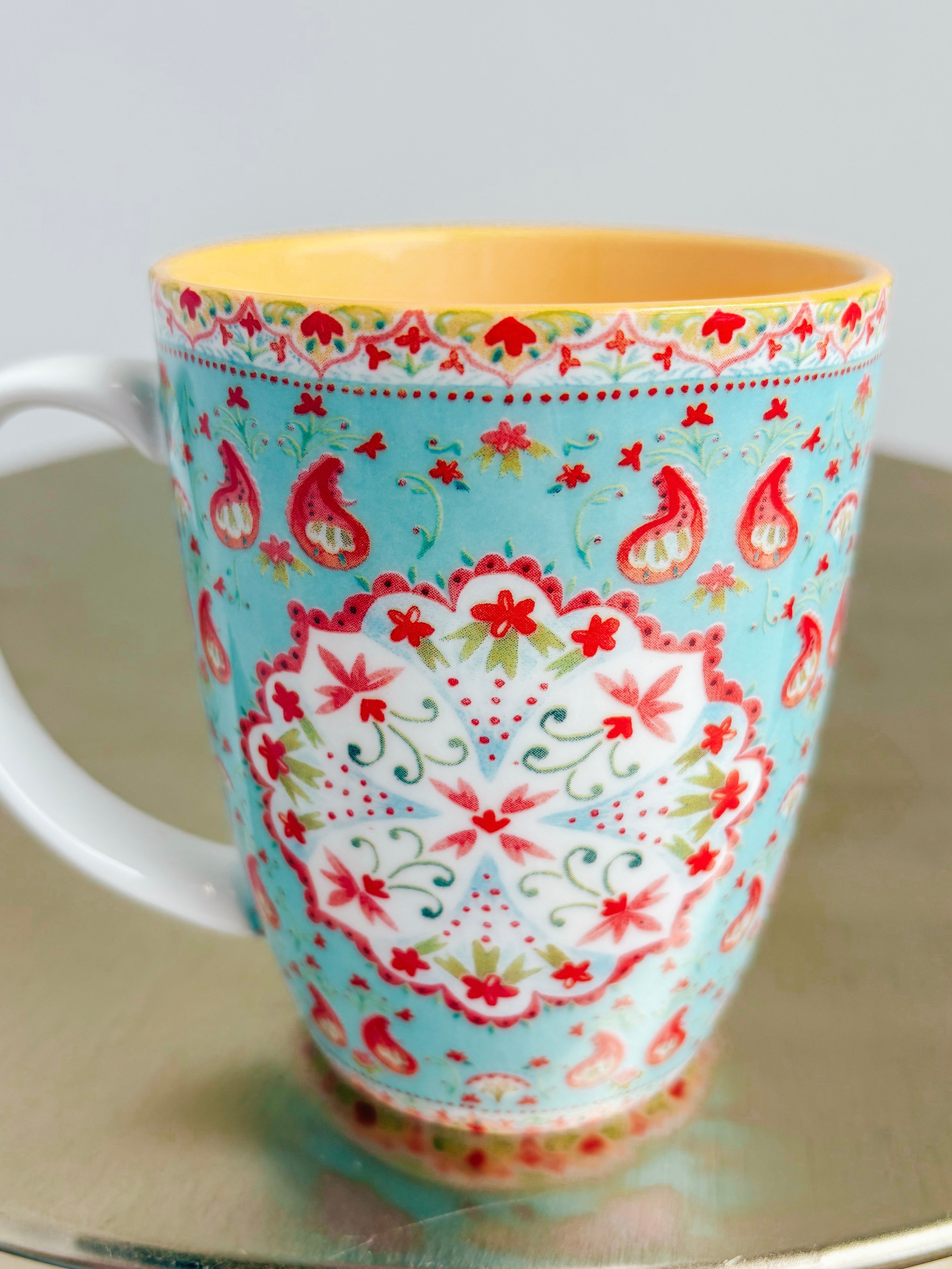 Floral Glass Mugs