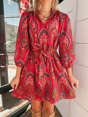Azura Paisley Mini Dress