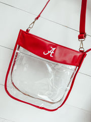 Leather Clear Gameday Bag