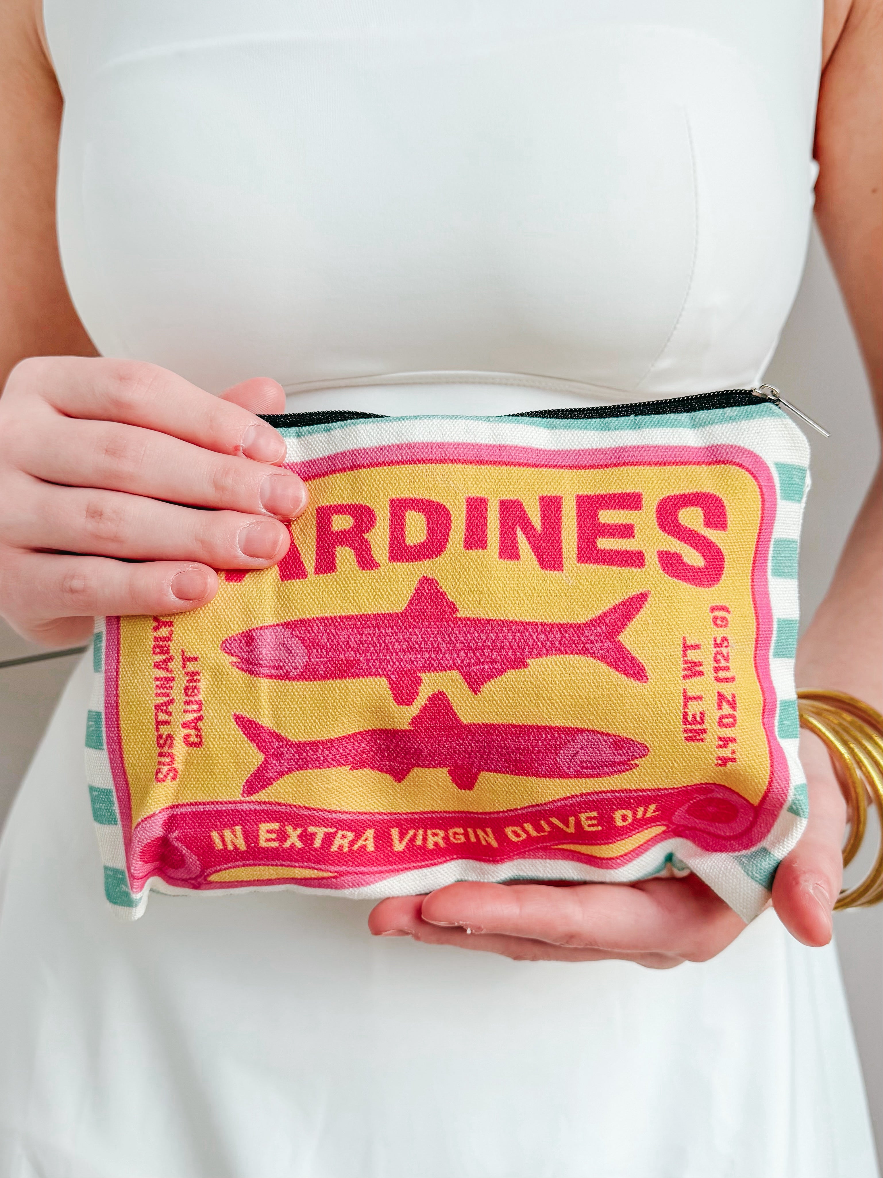 Sardine Can Cosmetic Pouch