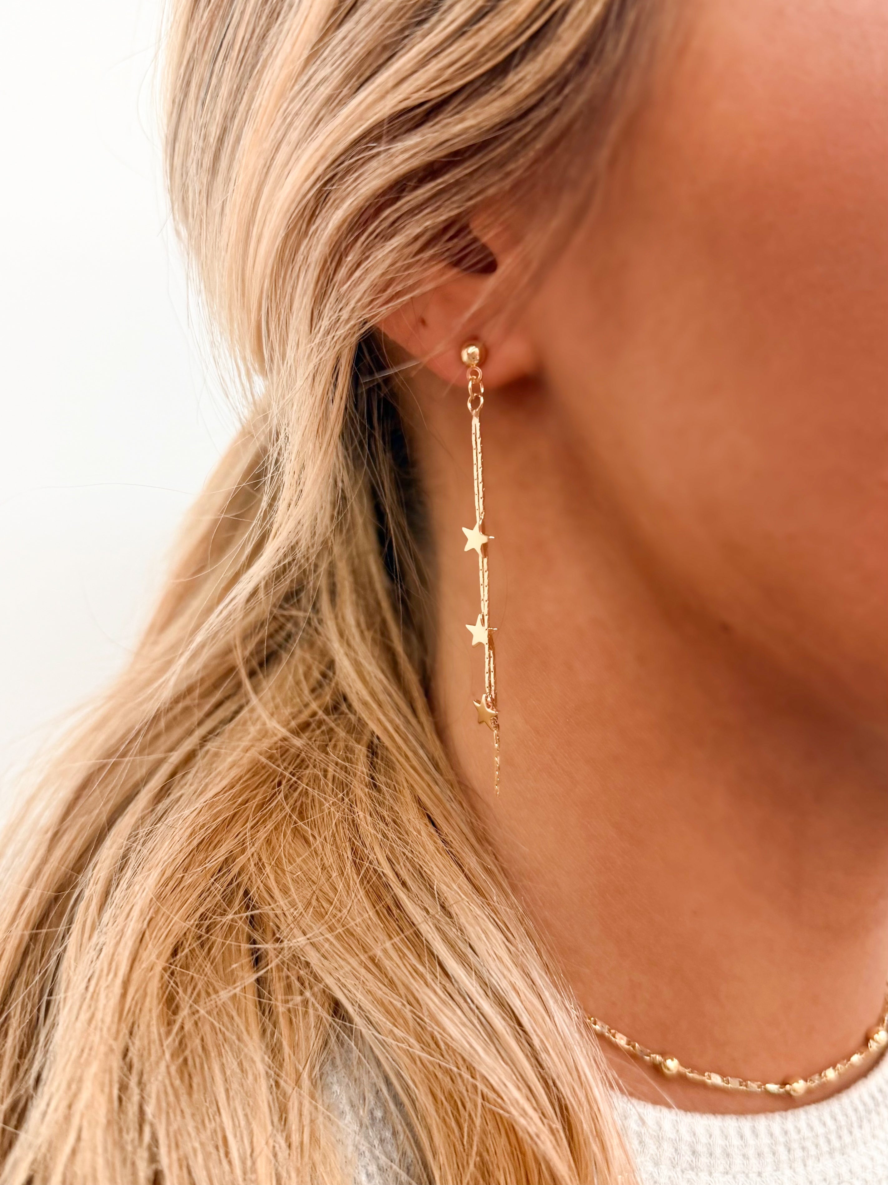 Shooting Star Dangle Earrings