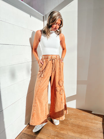 Alexandria Plus Sized Flower Pants