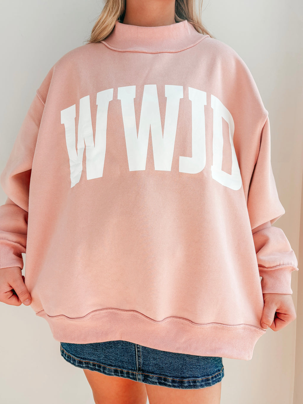 Amen / WWJD Reversible MockNeck