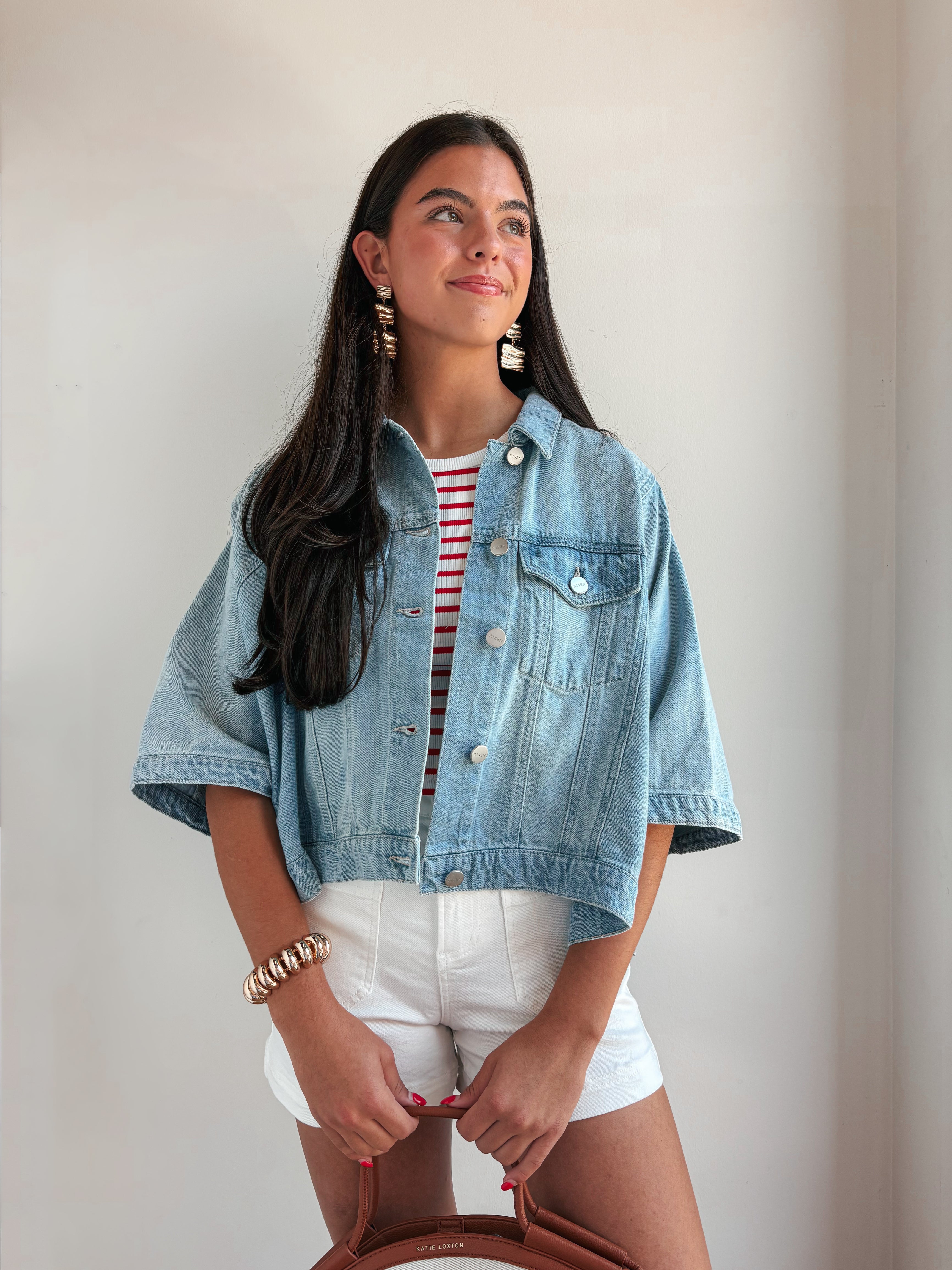 The Mary Jane Denim Top