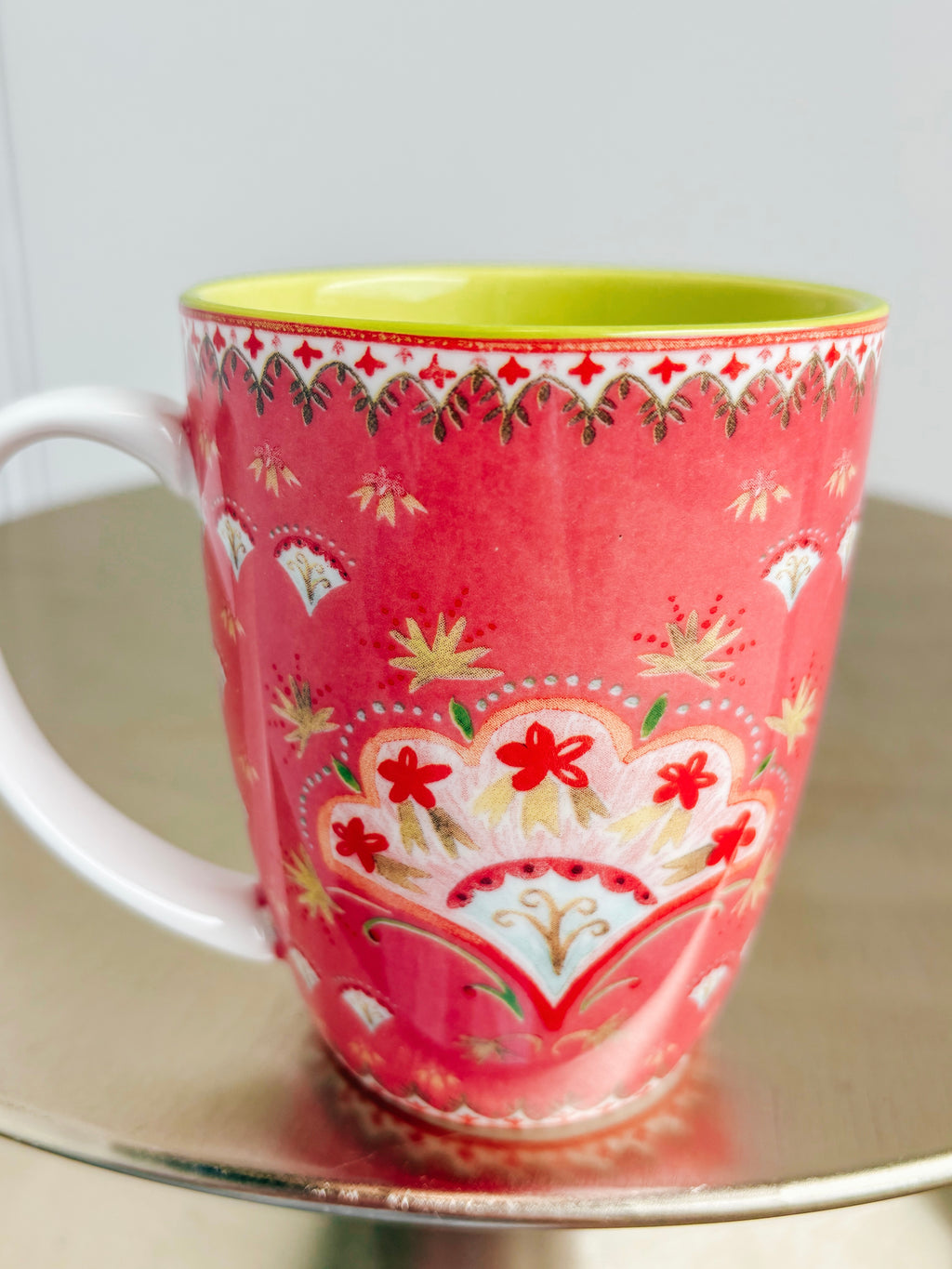 Floral Glass Mugs
