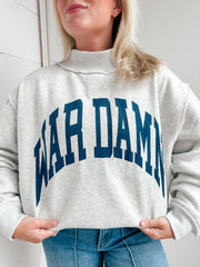 Reversible Mock Neck Sweatshirt