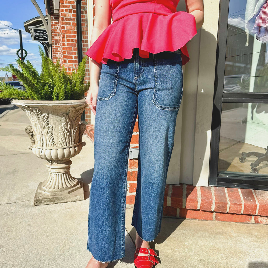 Utility Wide Leg Jeans
