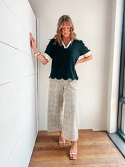 Parker Scallop Top