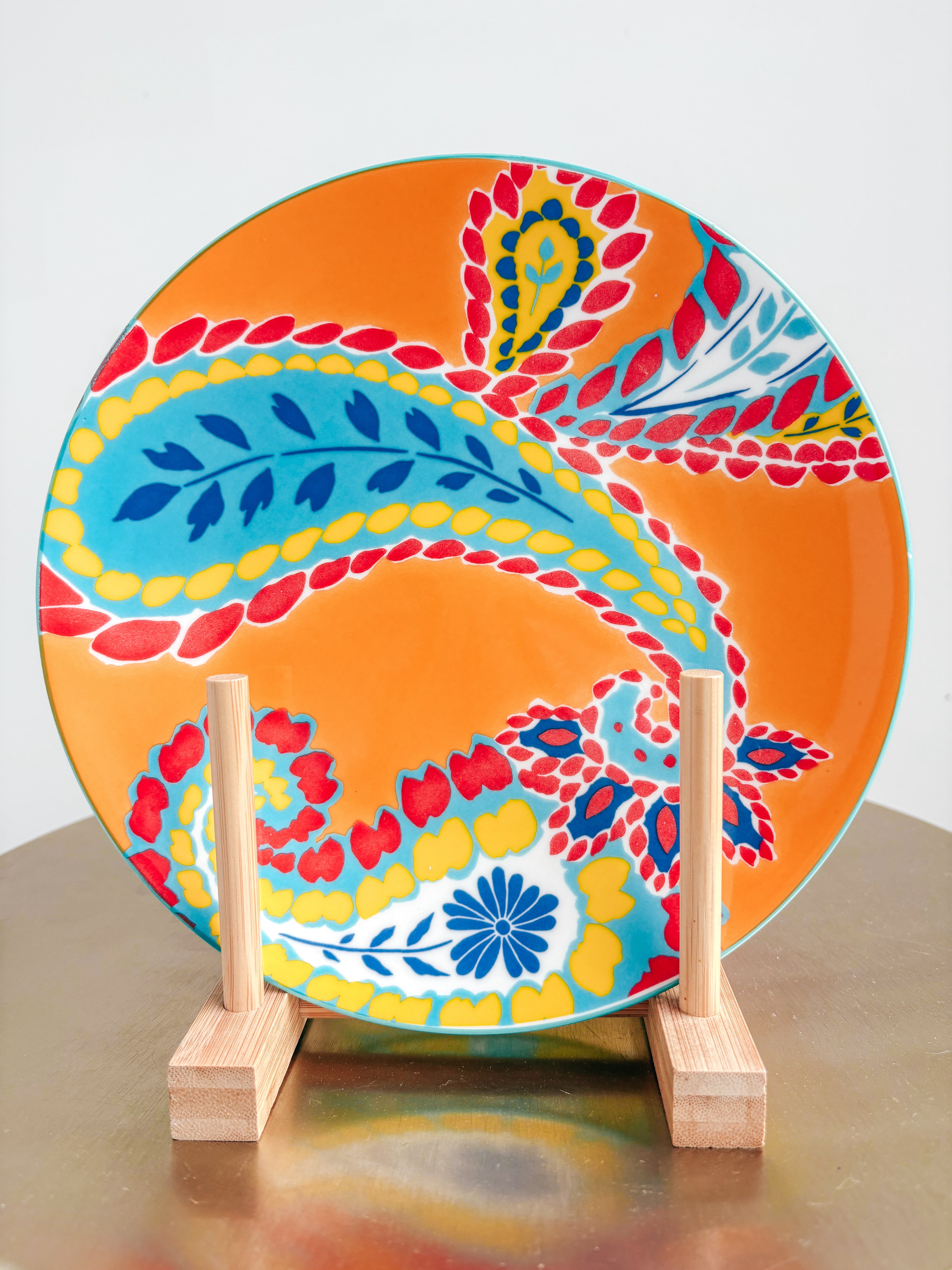 Floral Glass Plates