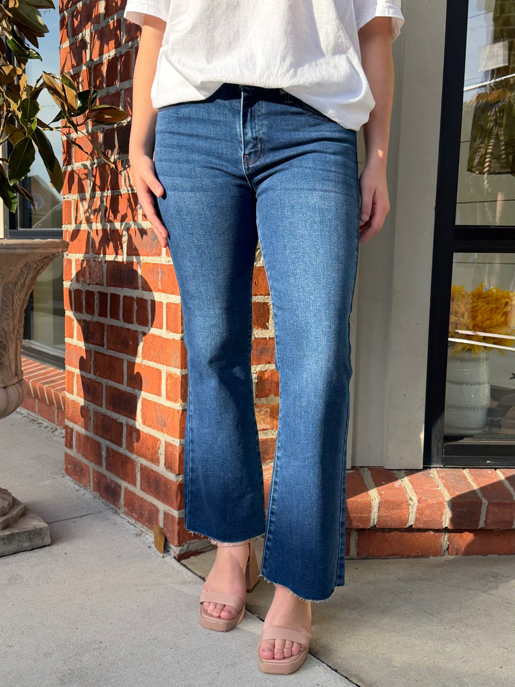 The Everlasting Cropped Flare Denim Jeans