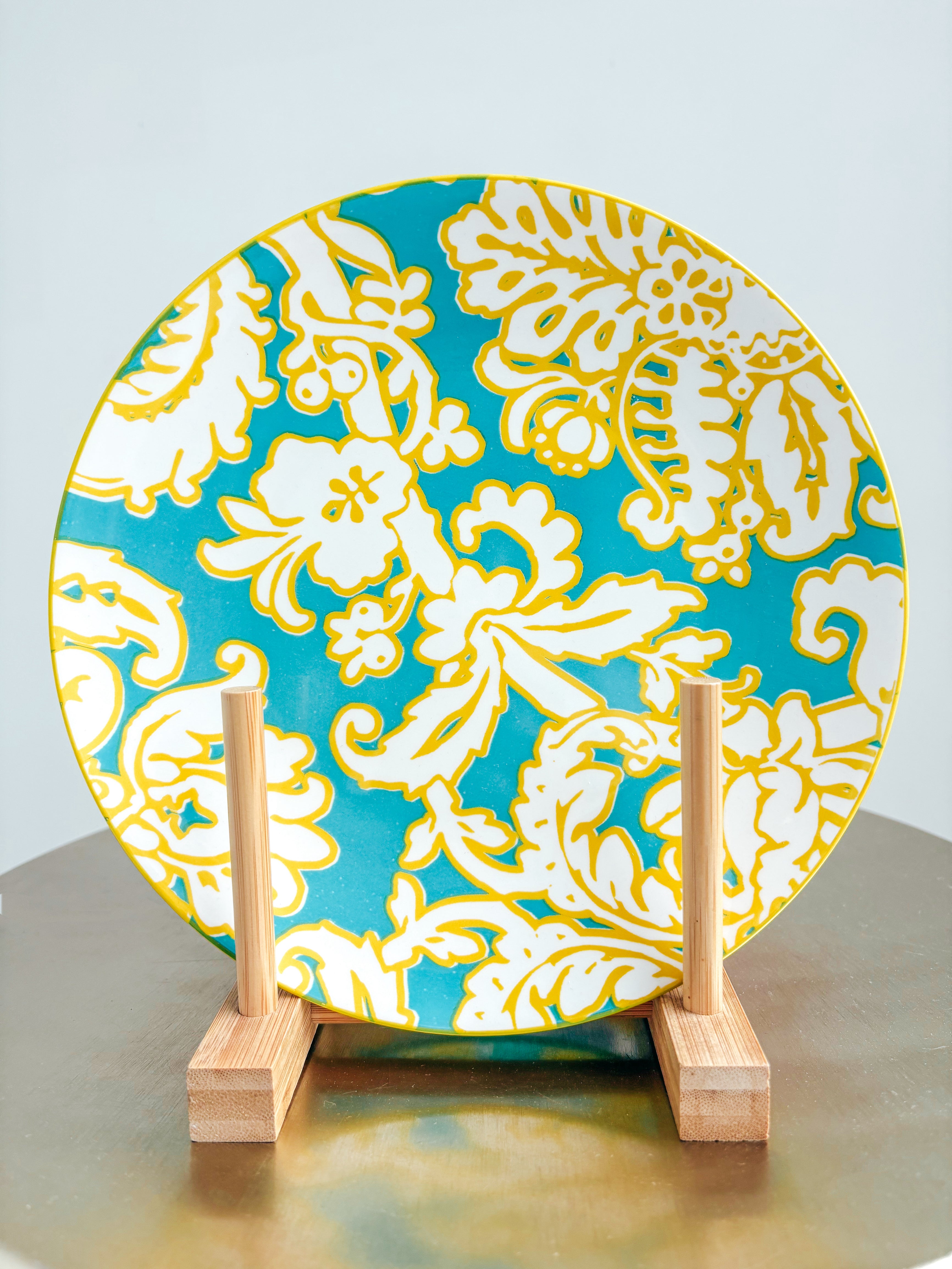 Floral Glass Plates