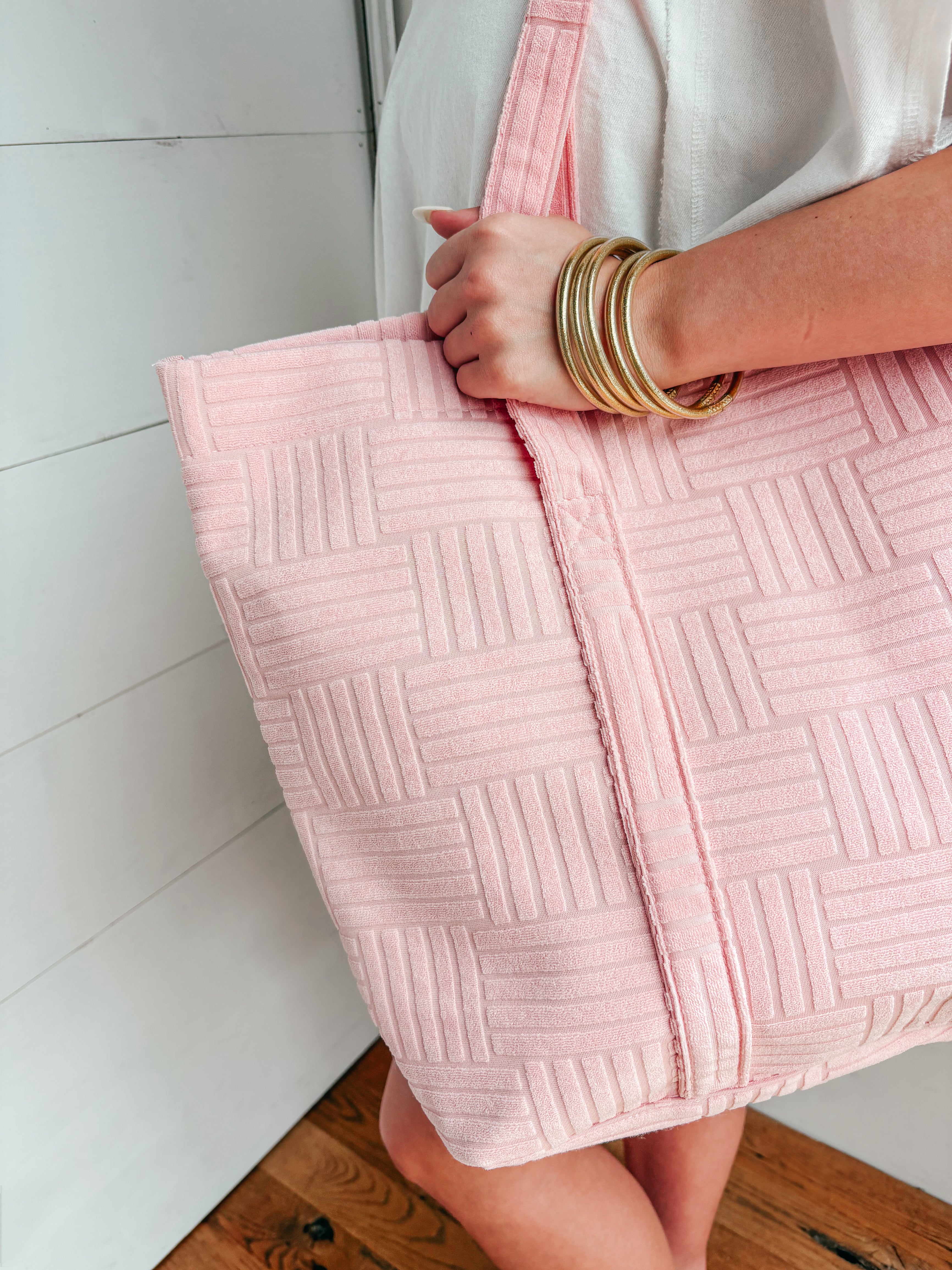 Lined Terry Cloth Tote
