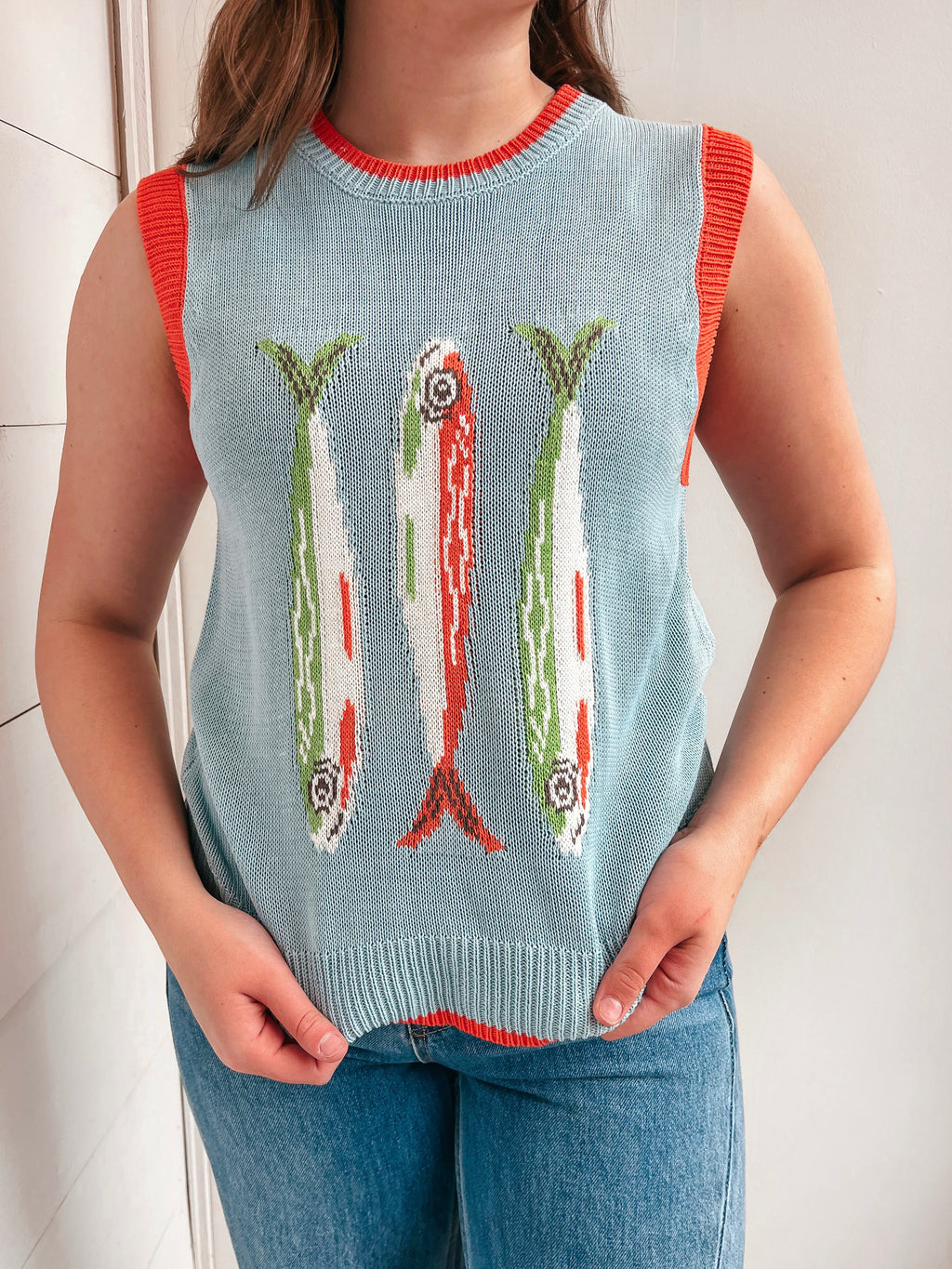 Beach Picnic Sweater Tank