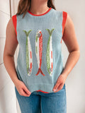Beach Picnic Sweater Tank
