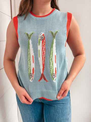 Beach Picnic Sweater Tank