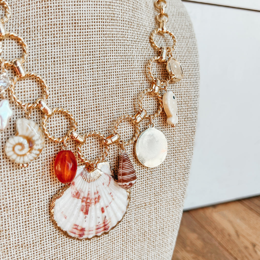 Sea Shore Charm Necklace