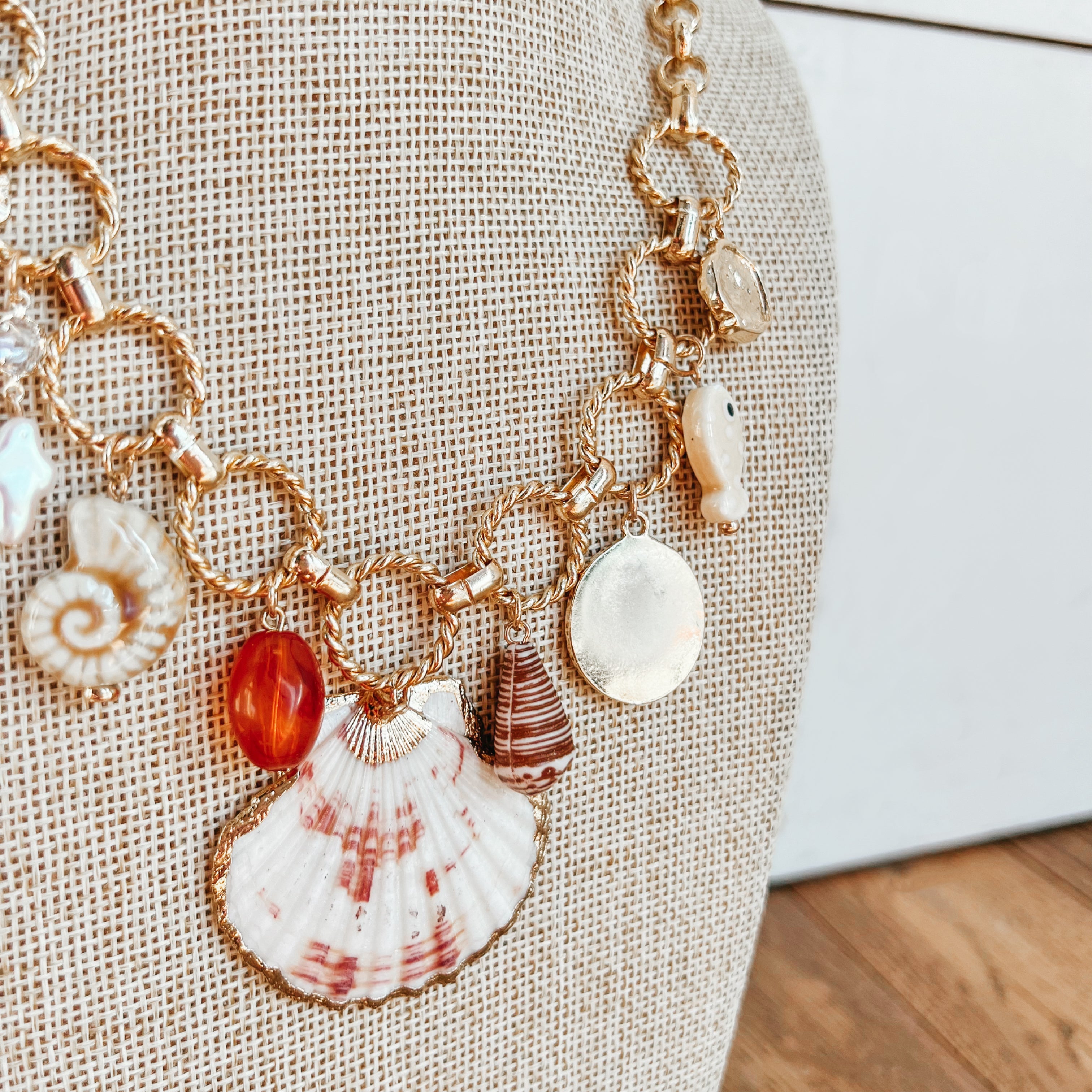 Sea Shore Charm Necklace