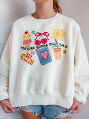 Cropped Dilly Dally Sweatshirt