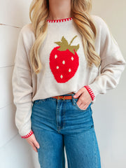Strawberry Sweetheart Sweater