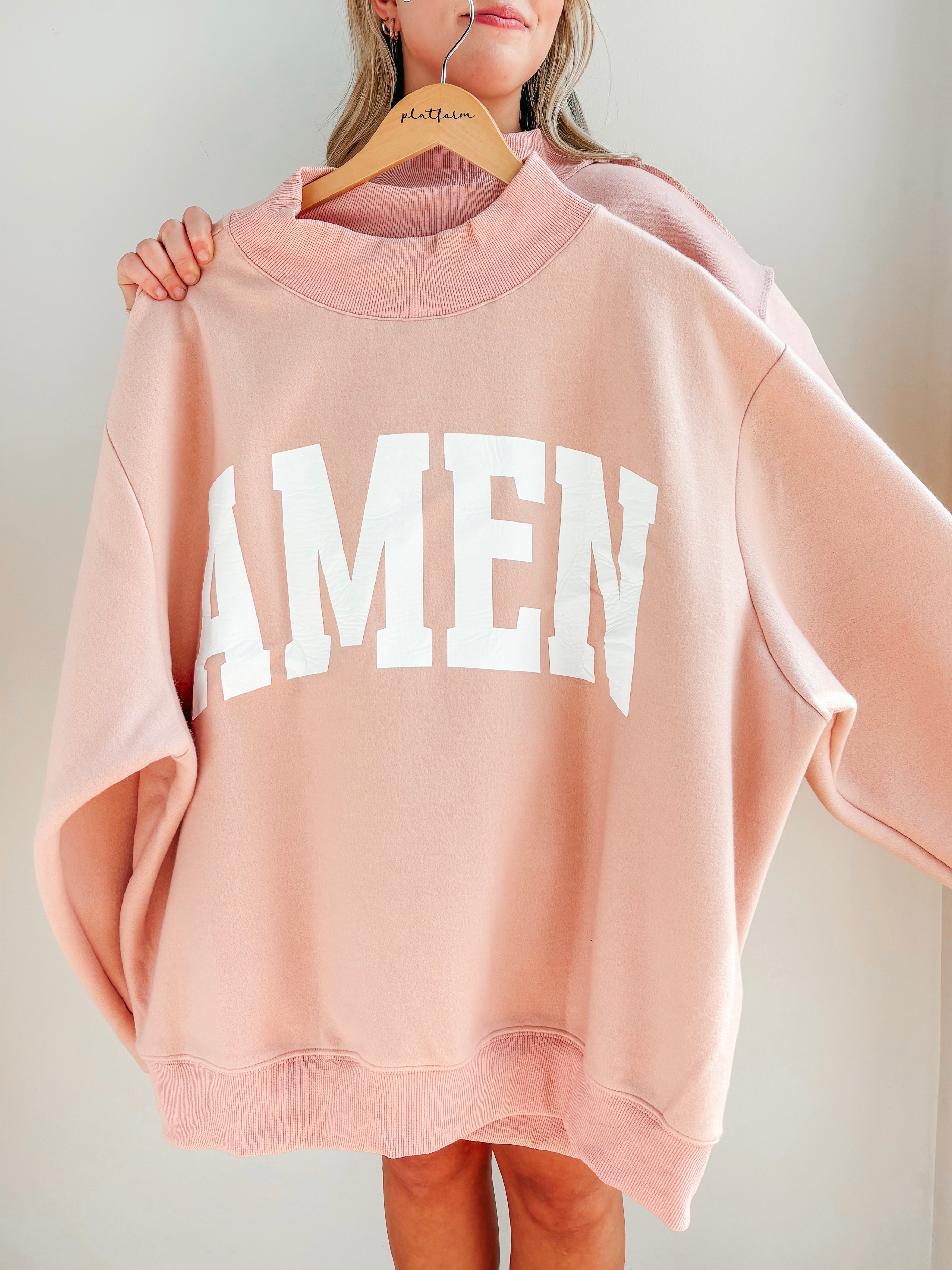 Amen / WWJD Reversible MockNeck