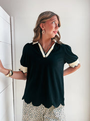 Parker Scallop Top