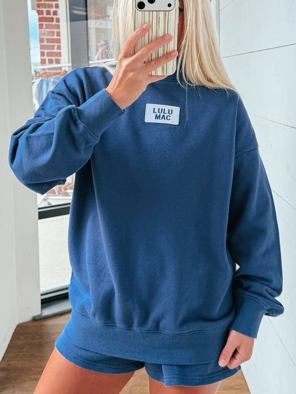 NAVY LuLu Mac MockNeck Set