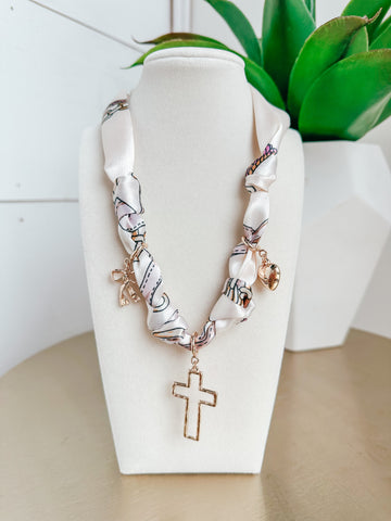 Finding You Scarf Charm Necklace