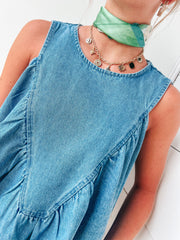 All In Time Denim Blouse