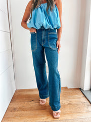 Denim Utility Pant