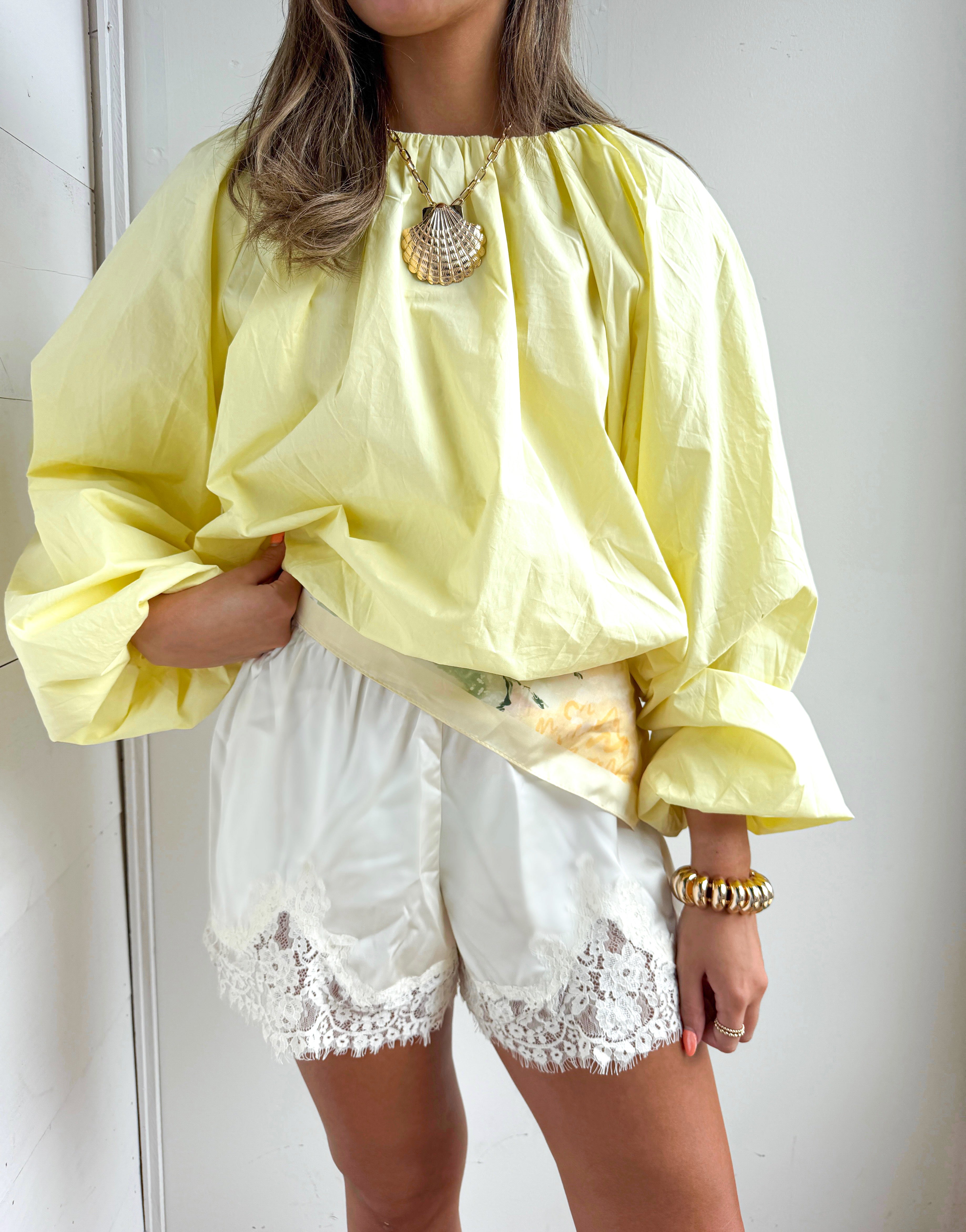 Lila Lace Trim Shorts