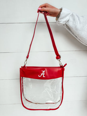 Leather Clear Gameday Bag