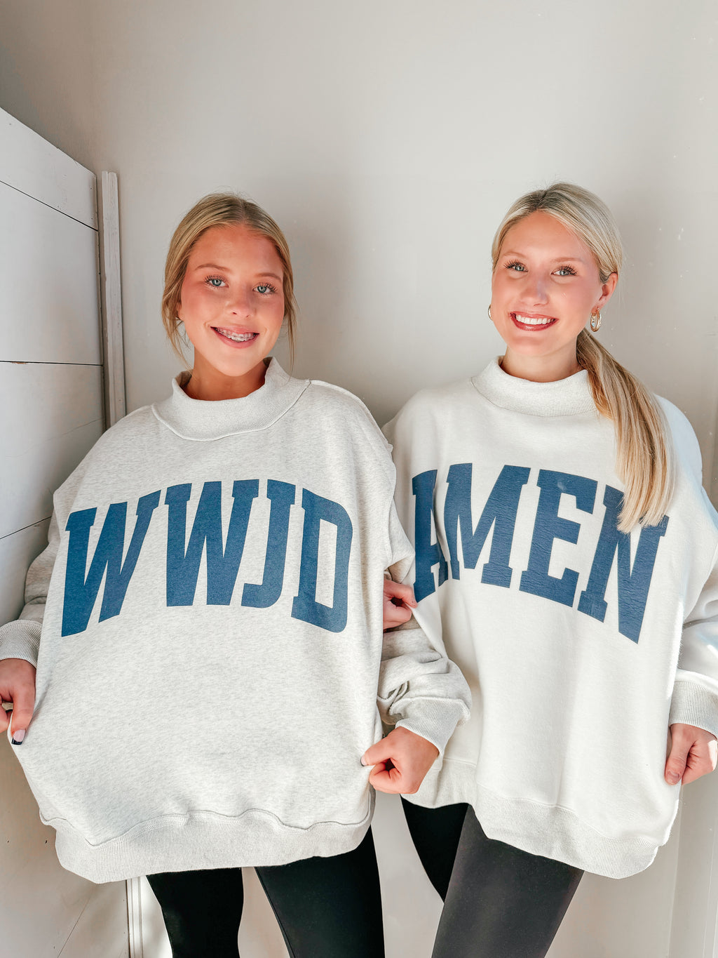 Amen / WWJD Reversible MockNeck