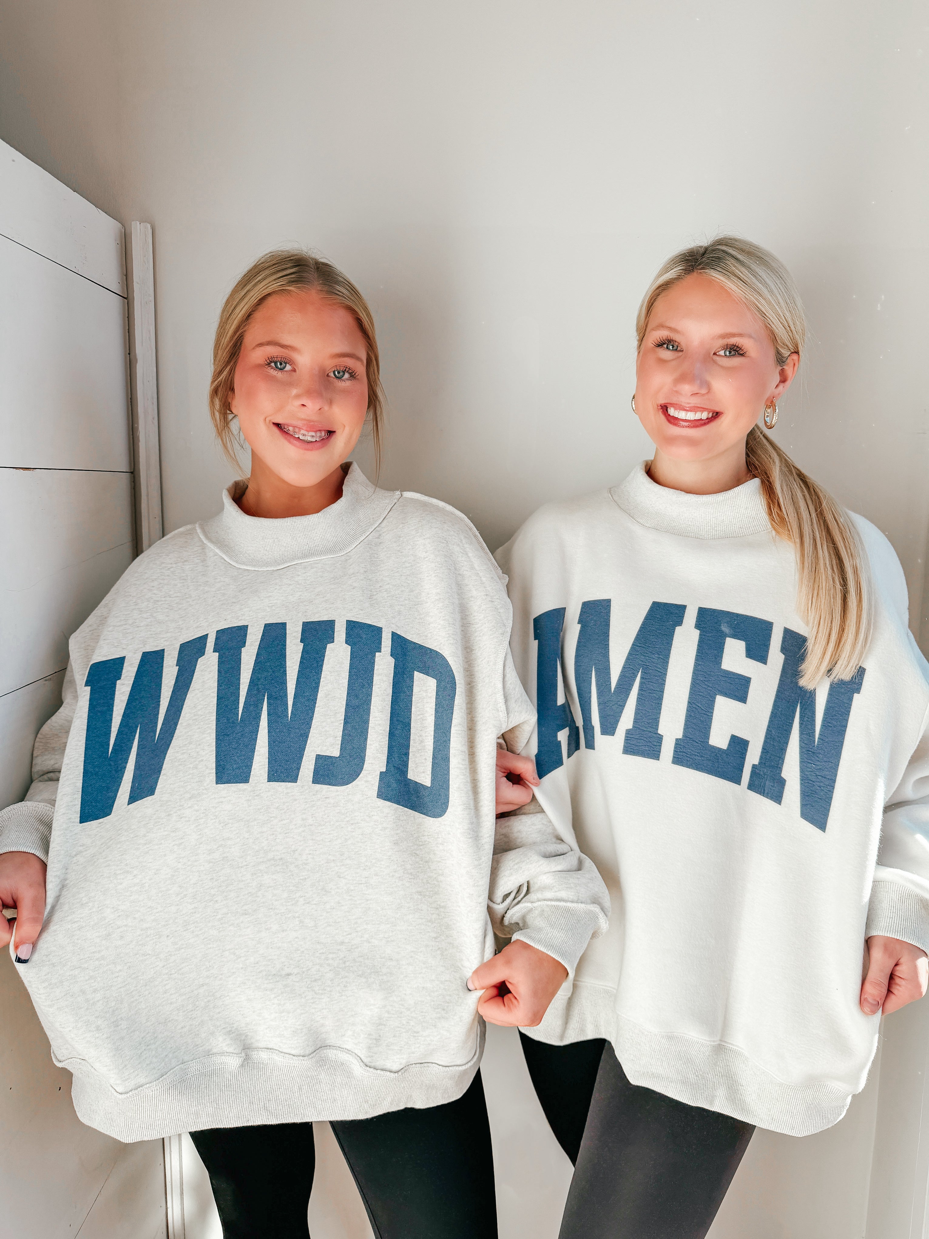 Amen / WWJD Reversible MockNeck