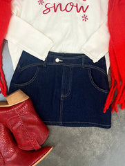 Dainty Denim Skirt