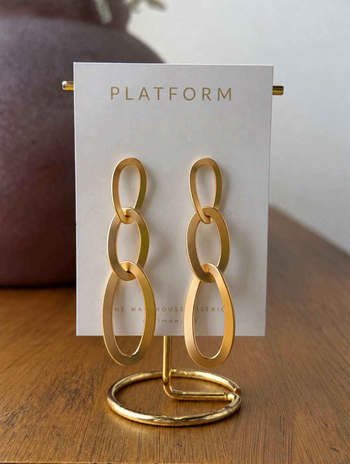 Matte Gold Whitney Earring