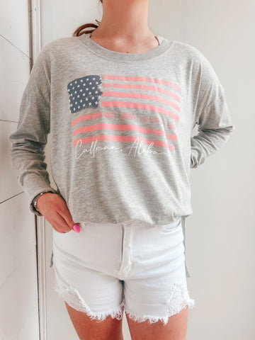 Cullman, Alabama Flag Long Sleeve