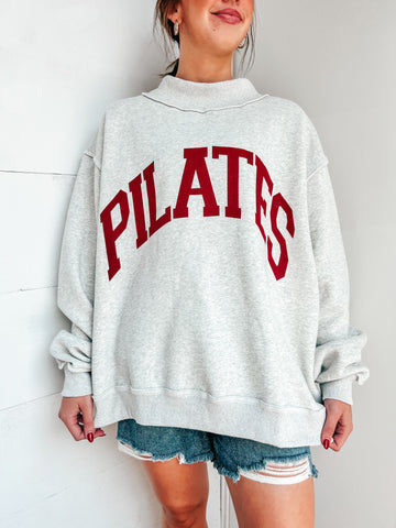Reversible Mock Neck Sweatshirt