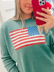 American Flag Sweatshirt