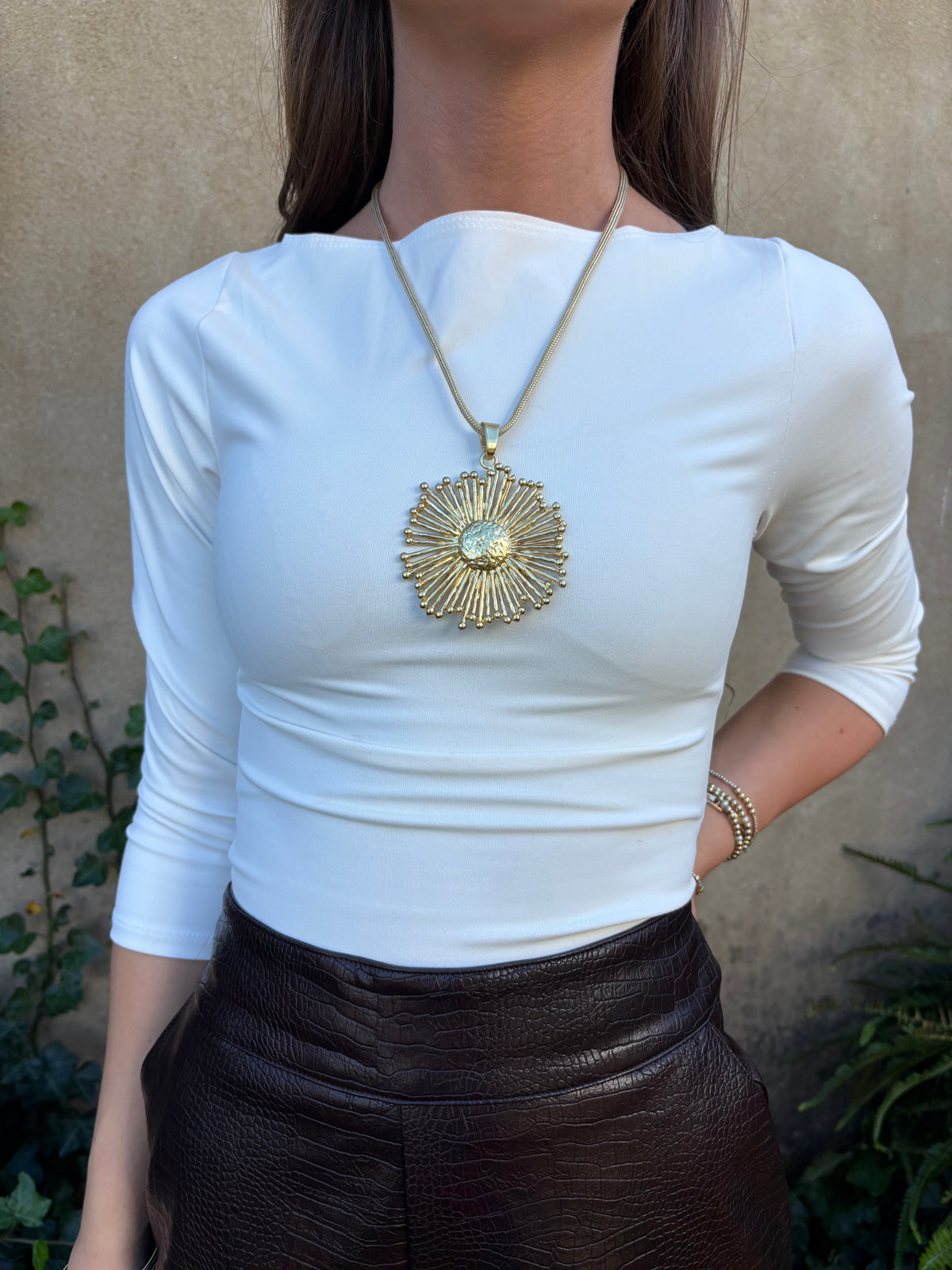 Dandelion Pendant Necklace