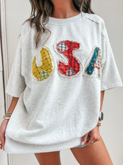 The USA Patchwork Tee