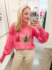 Sequin Trees Sweater